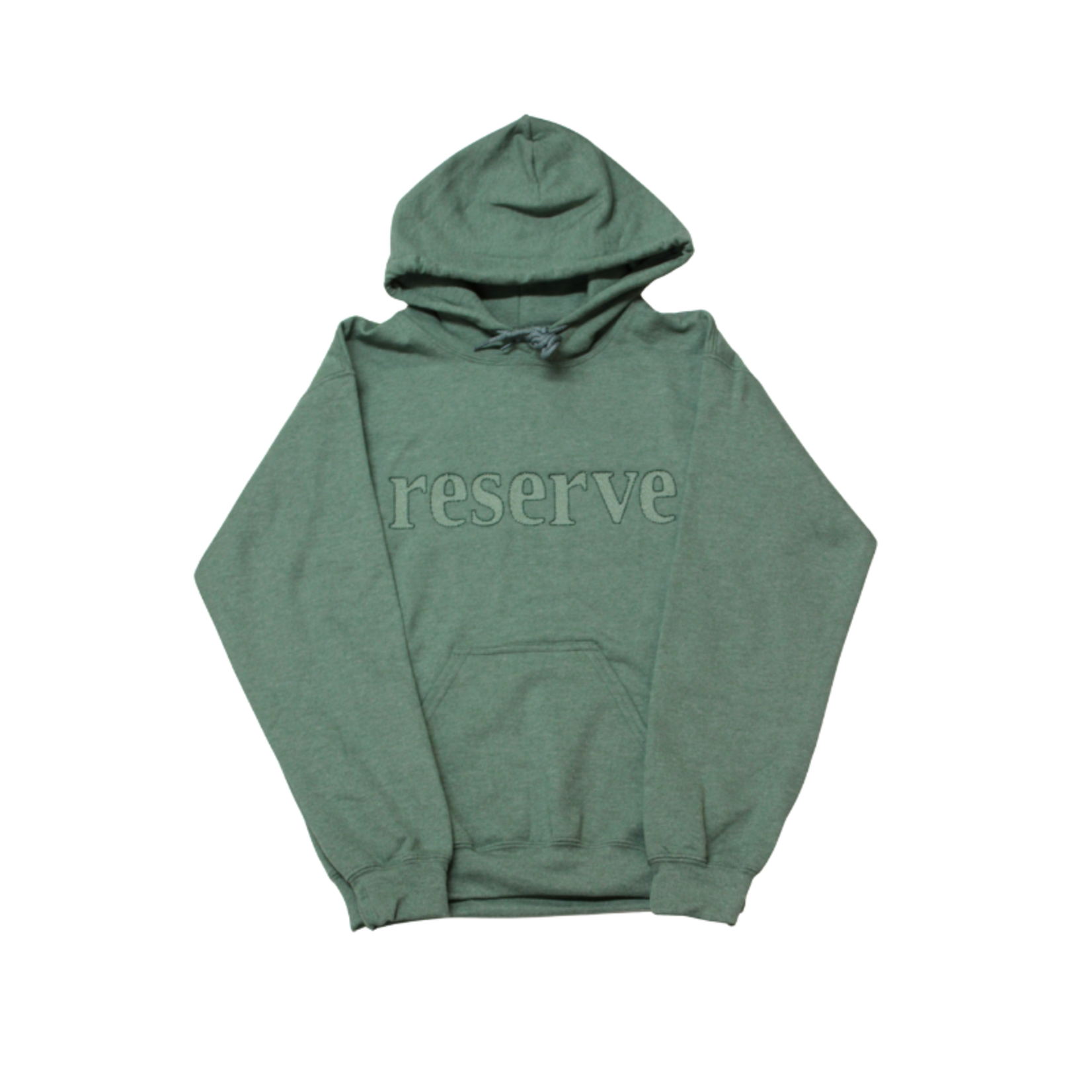 Gildan Unisex Green Reserve Cross Stitch Embroider Hoodie