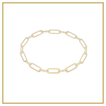 Ellen Duanmu 14K Gold Plated Link Chain Bracelet