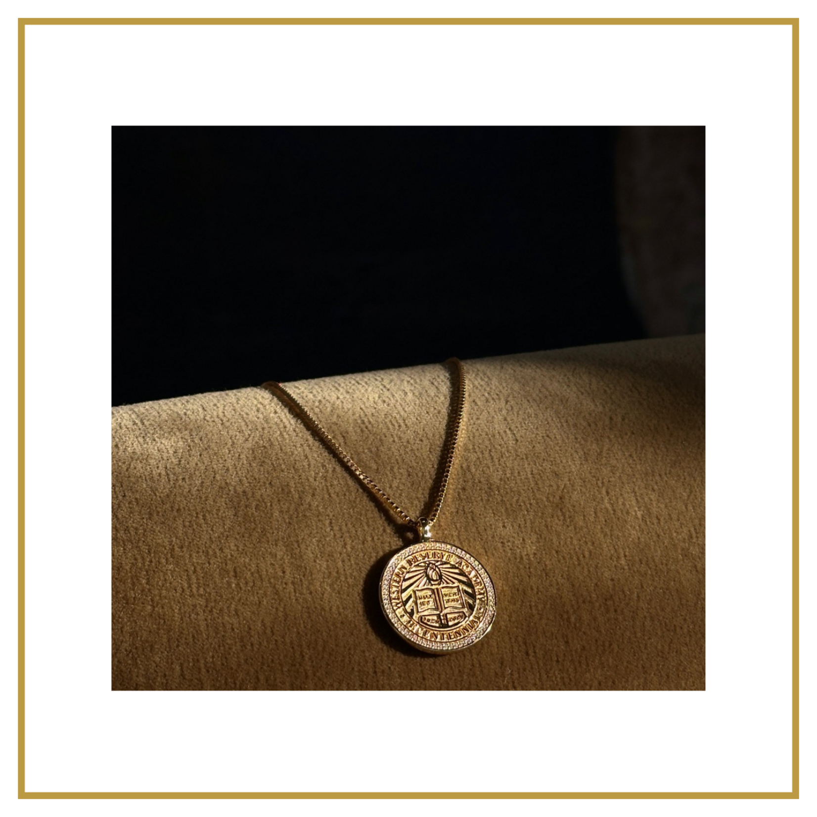 Ellen Duanmu 14K Gold Vermeil Bicentennial Seal Necklace