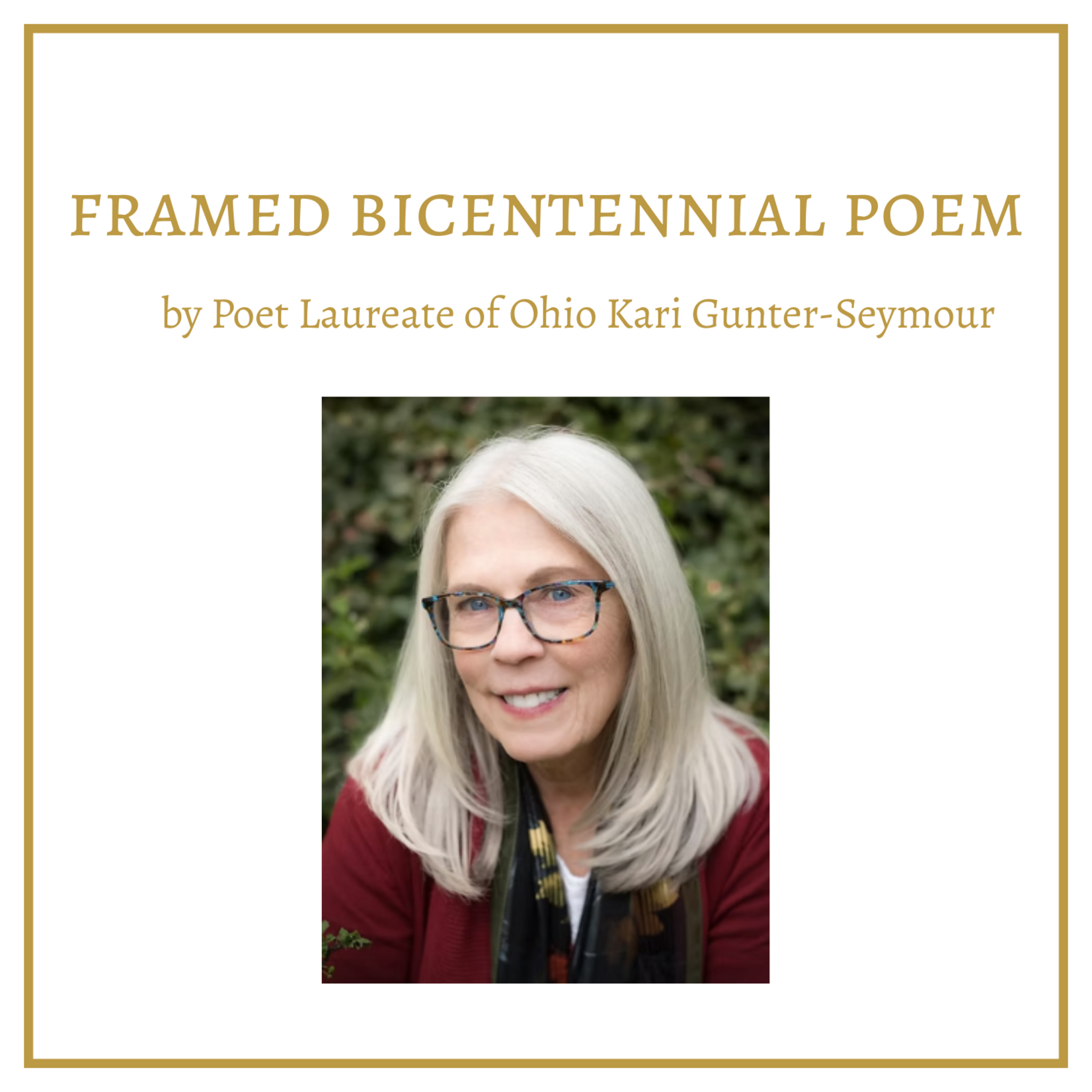 Framed Commemorative Bicentennial Poem