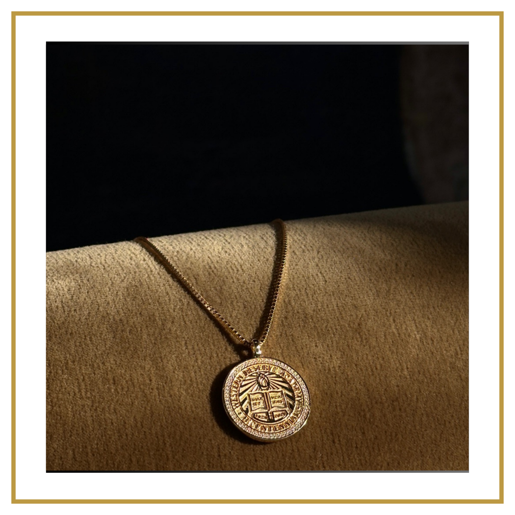 Ellen Duanmu 18K Gold Vermeil Bicentennial Seal Necklace