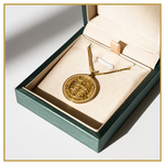Ellen Duanmu 18K Gold Vermeil Bicentennial Seal Medallion Necklace