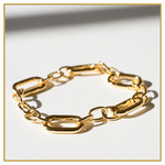 Ellen Duanmu 18K Gold Plated Link Chain Bracelet