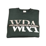 Green Crew Sweatshirt Twill Applique