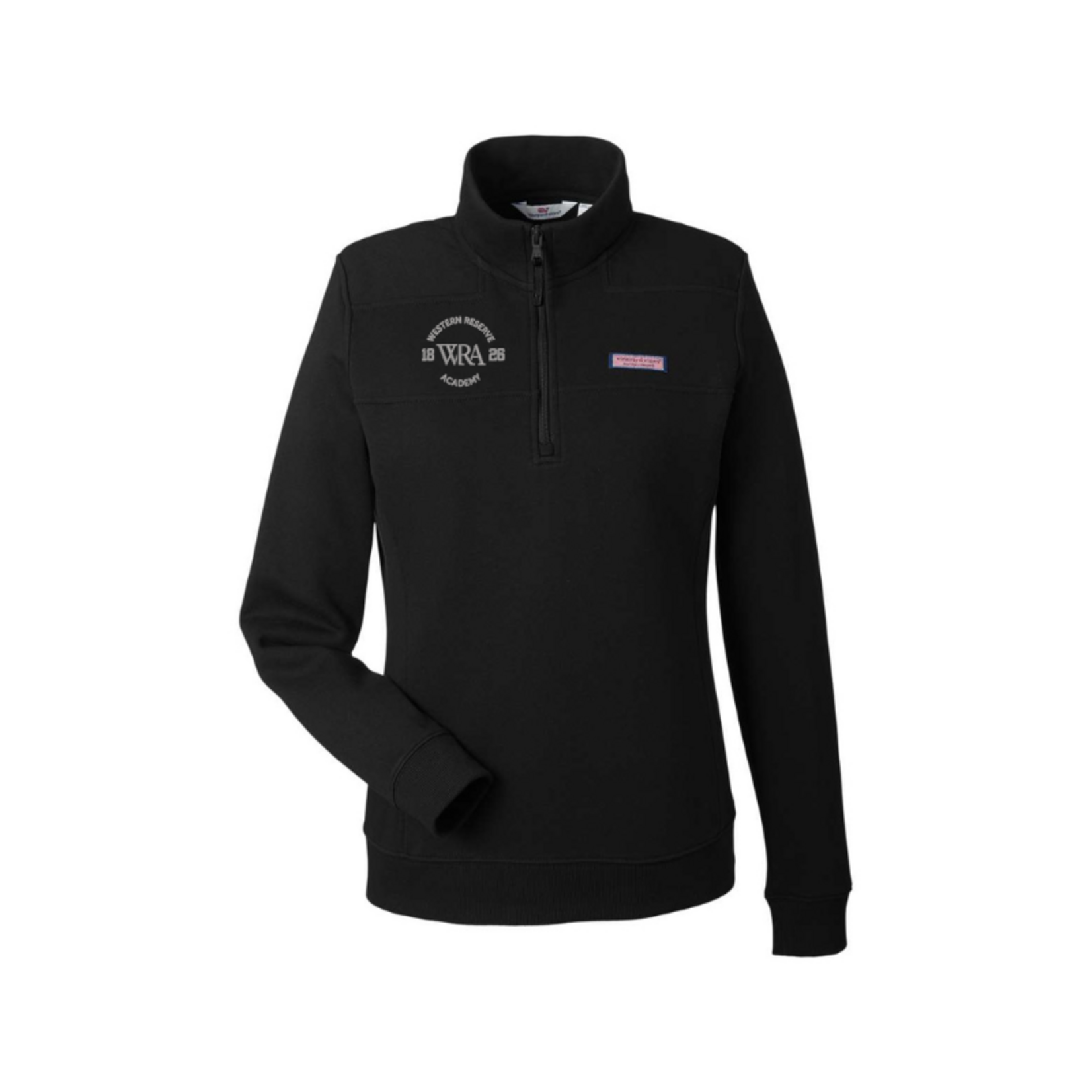 Vineyard Vines Ladies Vineyard Vines Sankaty Black/Grey Half Zip