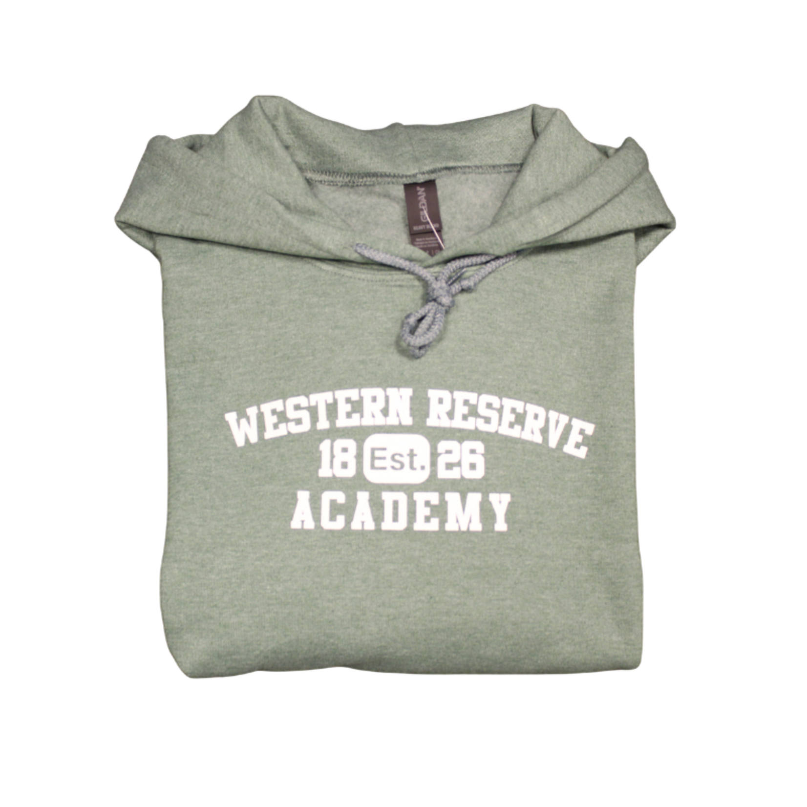 Gildan Unisex Heather Green Hoodie Est. 1826