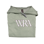 Gildan Unisex Heather Green Hoodie White WRA