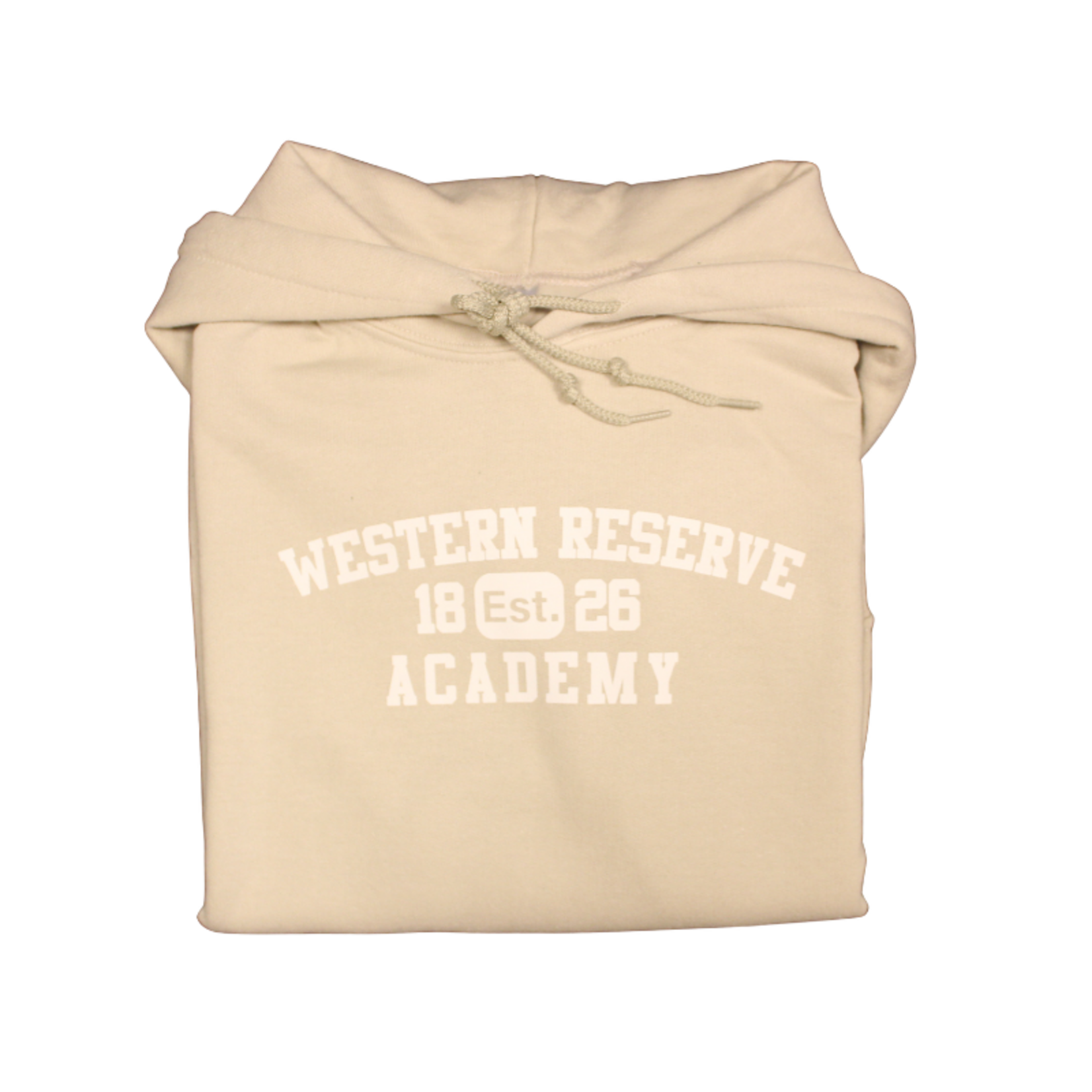 Gildan Unisex Beige Hoodie Est. 1826 White Logo