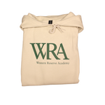 Gildan Unisex Beige Hoodie Green WRA Logo XL