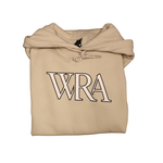 Gildan Unisex Beige Hoodie White WRA Logo XS