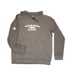 Adidas Unisex Dark Grey Adidas Fleece Hoodie Screen Print Est.1826  Large