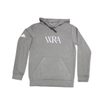 Adidas Unisex Dark Grey Adidas Fleece Hoodie Screen Print WRA
