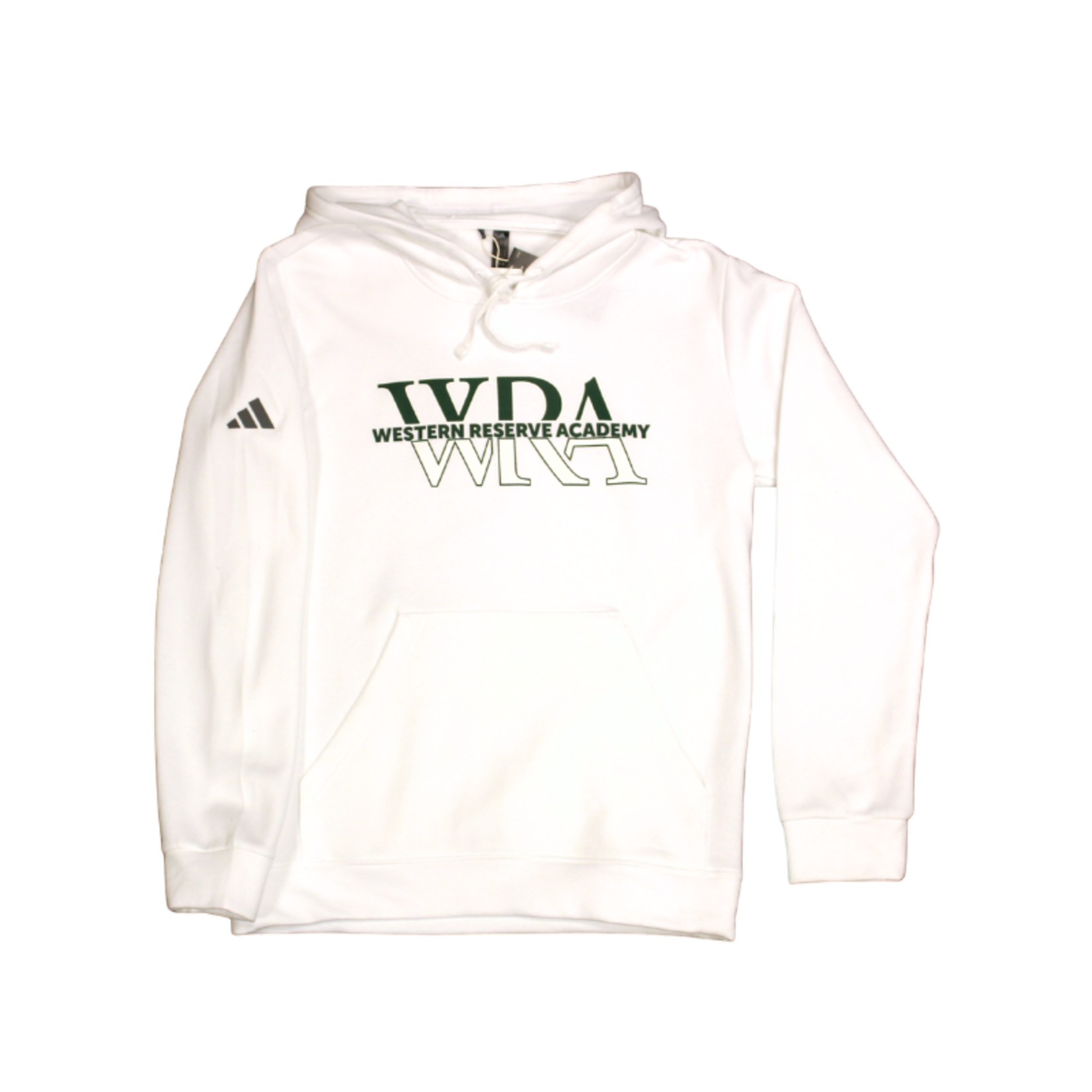 Adidas Unisex White Adidas Hoodie  Green/White Logo