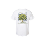 Bicentennial Tree White Tshirt Adult