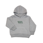 Youth Grey Hoodie WRA Green Logo