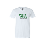 Unisex Short Sleeve White V-Neck WRA Tee