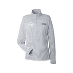 Vineyard Vines Women's Grey/White Stripe Vineyard Vines 1/4 Zip