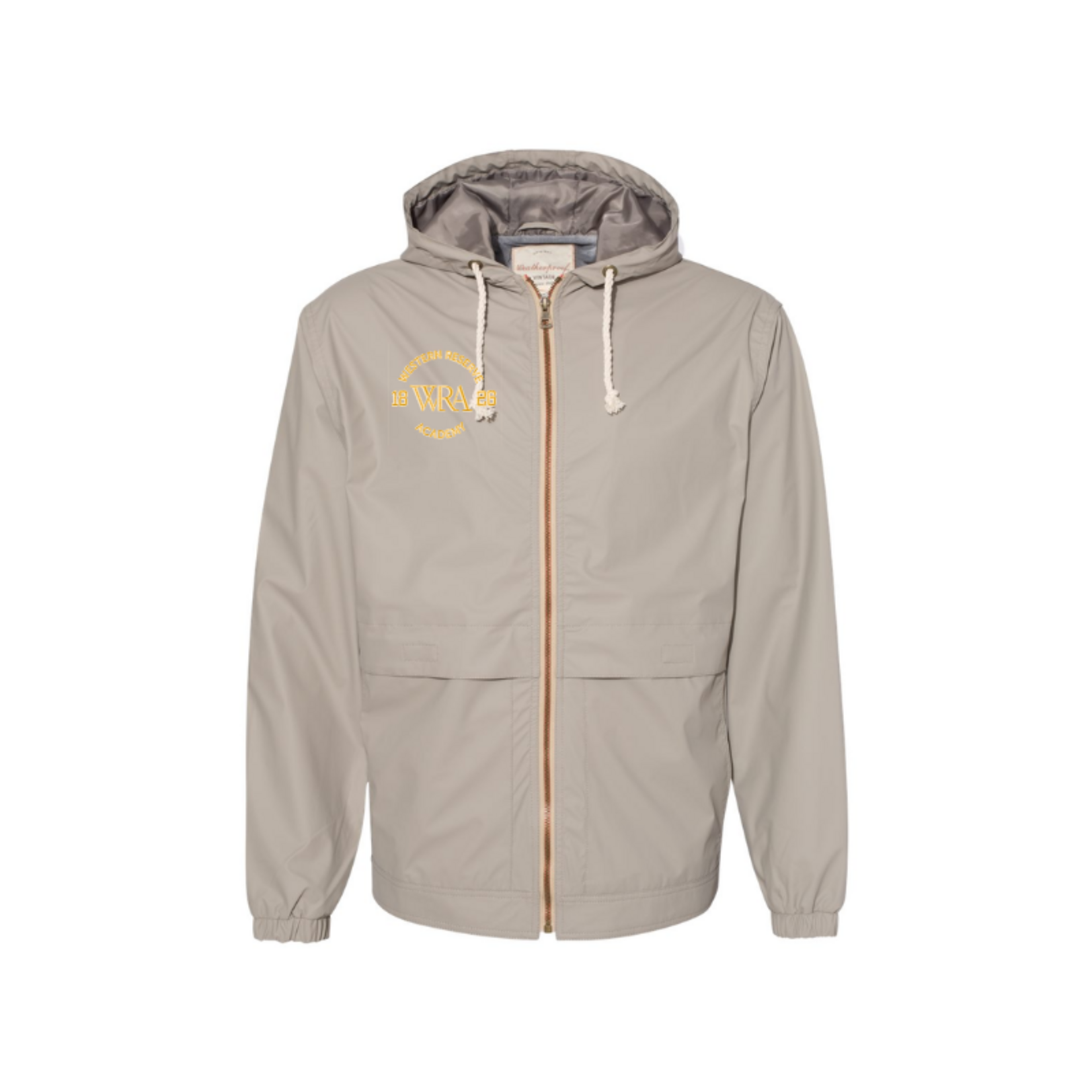Unisex Vintage Khaki Rain Jacket
