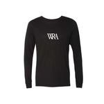 Bella & Canvas Unisex Black Long Sleeve Tee White WRA