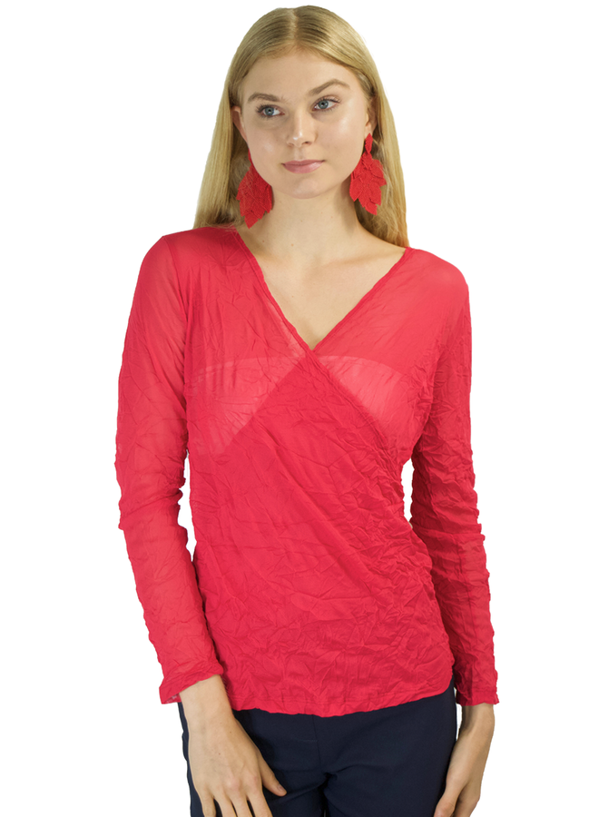 Comfy’s Cambridge Top In Palm Beach Red Mesh