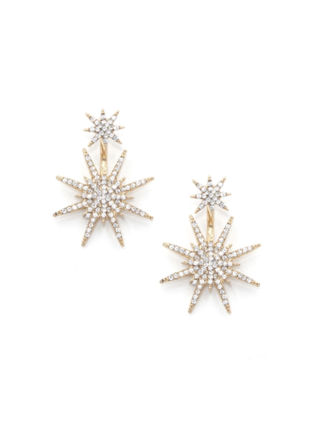 Double Star Peek Earrings