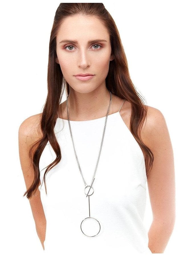 Toggle Lariat Chain Necklace