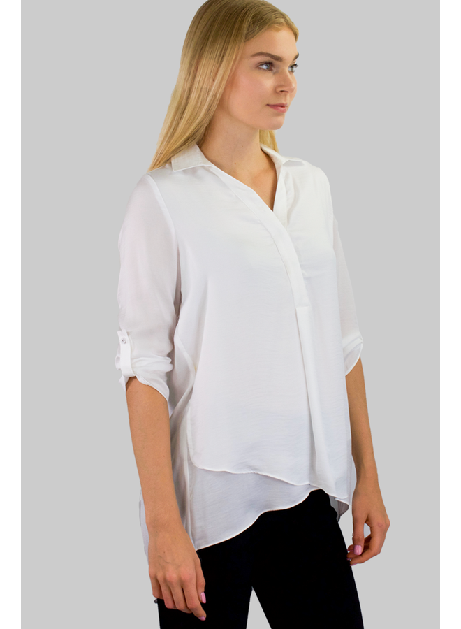 Renuar Soft And Beautiful Blouse In White