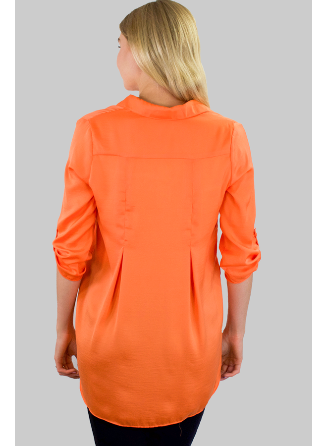 Renuar Soft And Beautiful Blouse In Cantalope