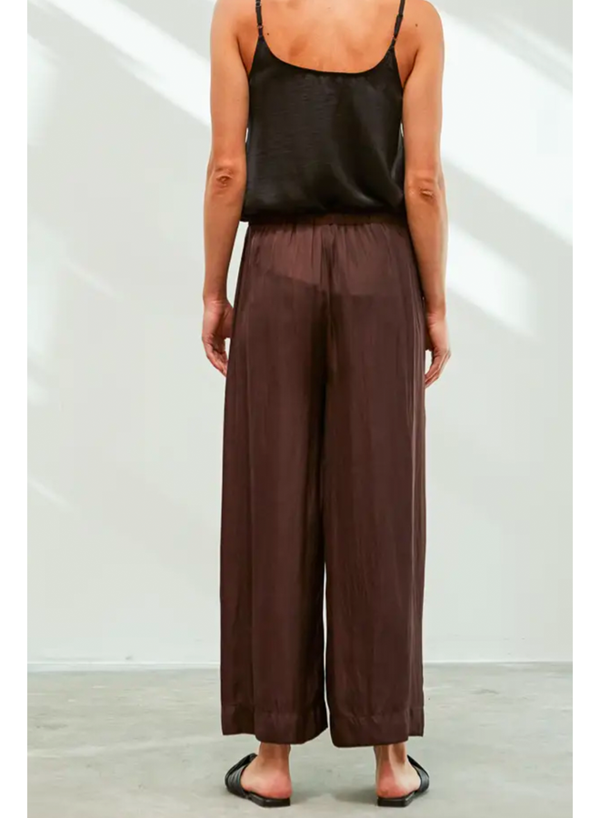 Satin Wide Leg Pants