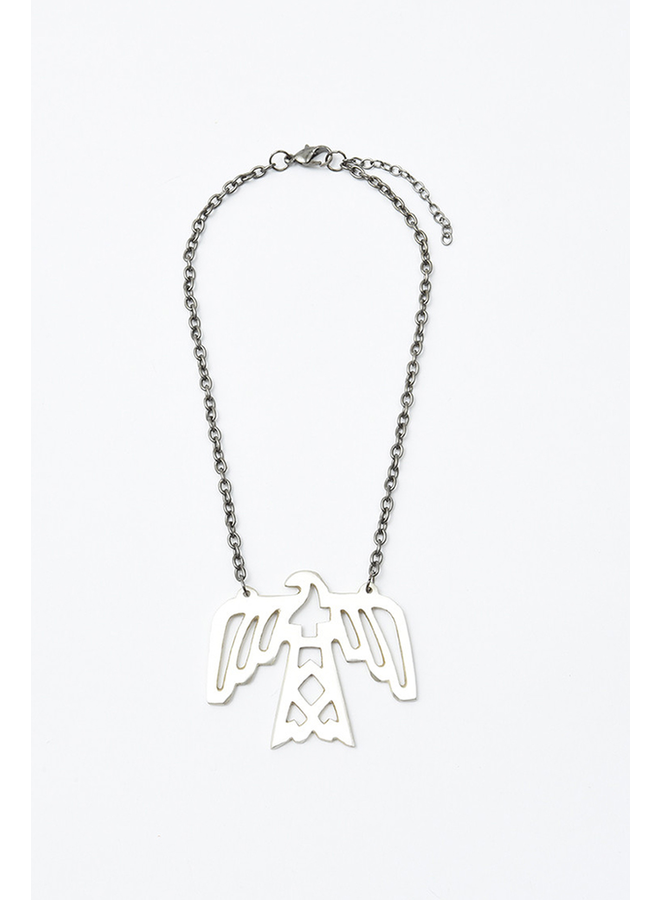 Elohi Silver Thunderbird Necklace