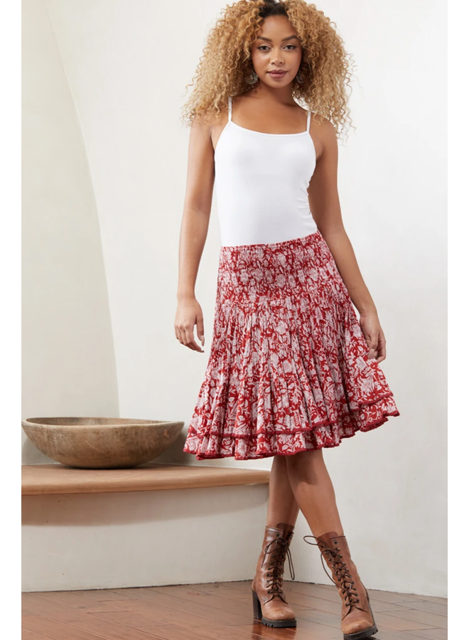 Macarena Mini Skirt In Desert Rose