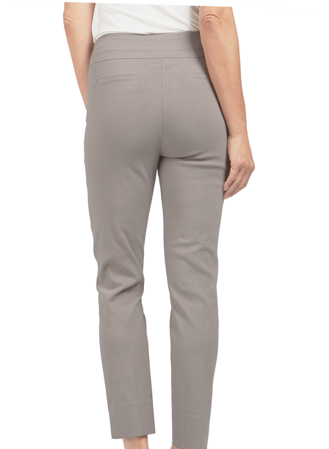 Renuar Extra Long Cigarette Pant In Heather Silver