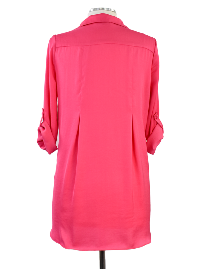 Renuar Soft and Beautiful Blouse in Hot Pink