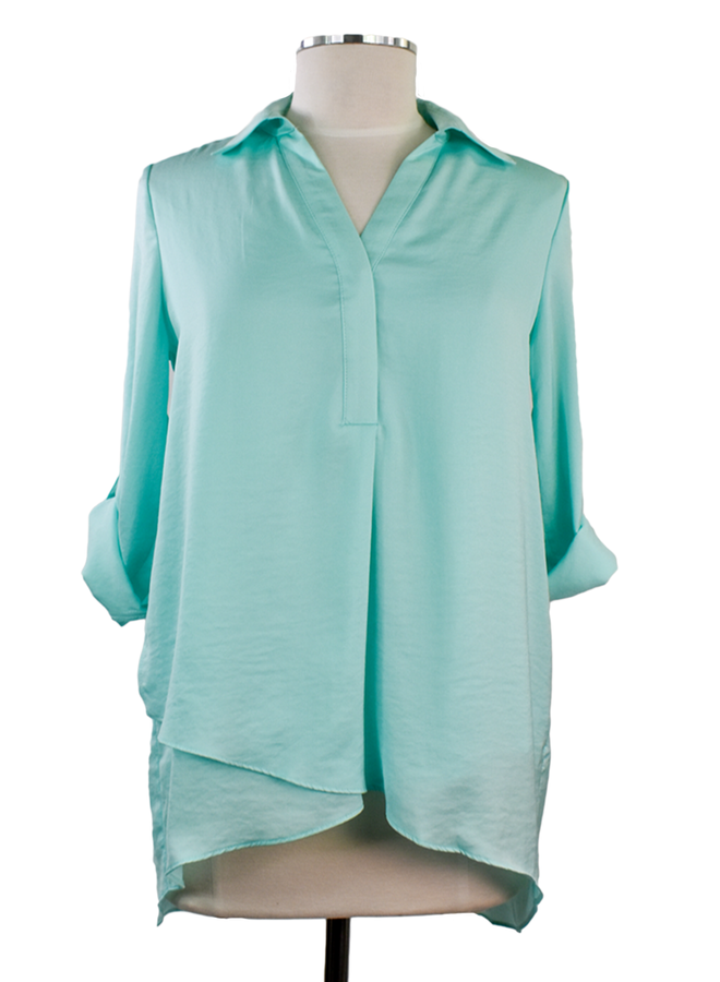 Renuar Soft And Beautiful Blouse In Mint