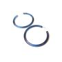 Leete Lovendale Denim Blue Lucite Hoops