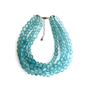 Leete Lovendale Teal Frosted Sylvie Necklace