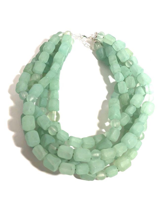 Leete Lovendale Mint Frosted Sylvie Necklace