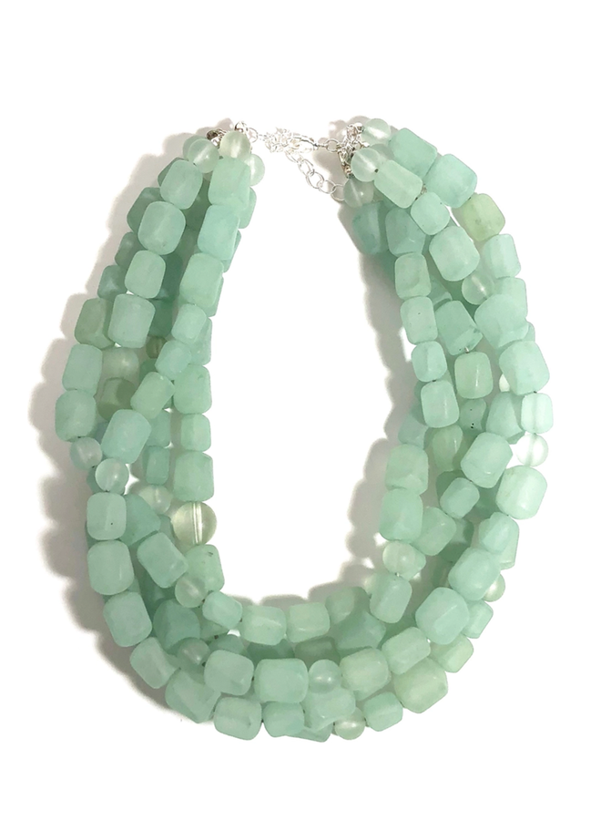 Leete Lovendale Mint Frosted Sylvie Necklace