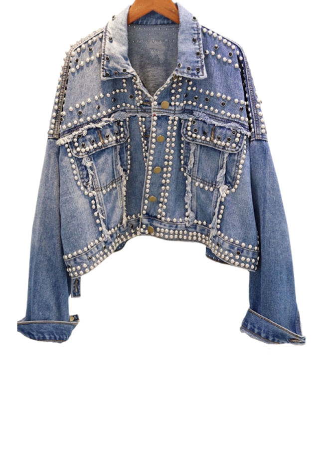 Rock N' Roll Studded Jean Jacket