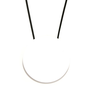 Big Dot In White Necklace