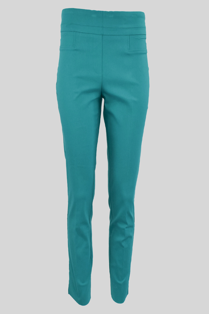 Gabardine Stretch Tafira Trousers in Blue | JOSEPH US