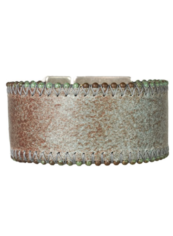 Streets Ahead Santa Fe Bead & Leather Cuff