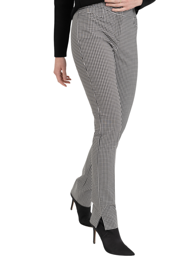 Renuar Slim Long Gingham Pant