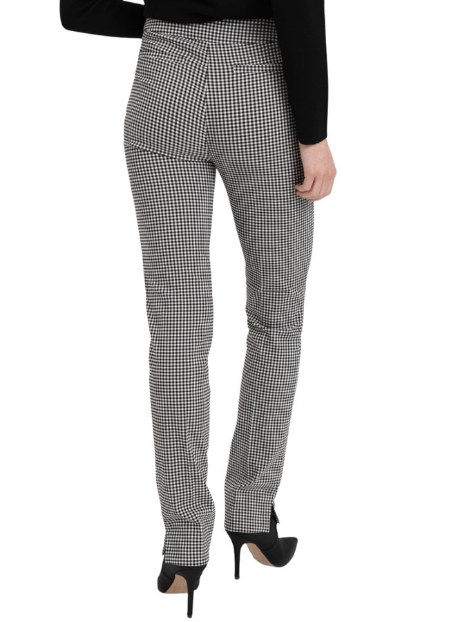 Renuar Slim Long Gingham Pant