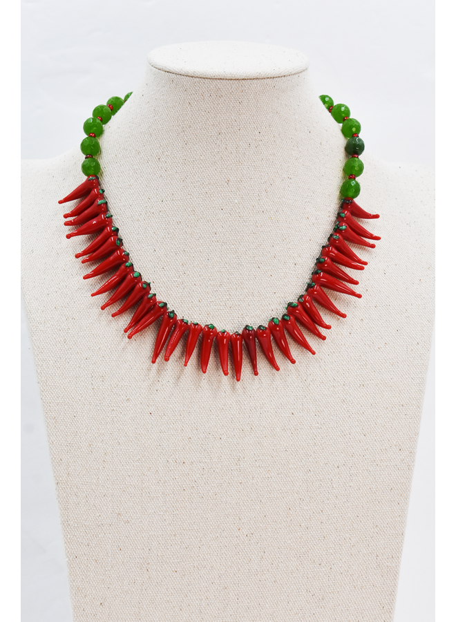 Red Hot Chilis Necklace