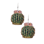 Cactus Succulent Plant Earrings