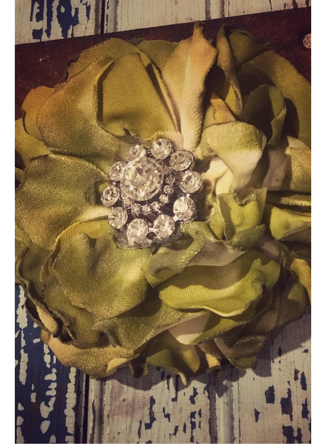 Vintage Velvet Flower Pin