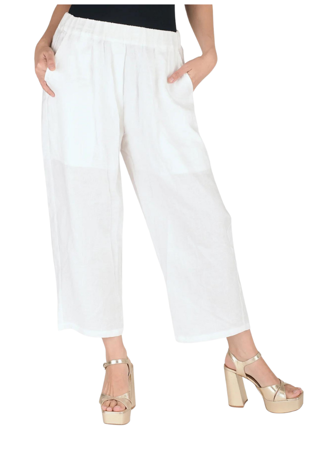 Alembika Breeze Linen Crop Pants