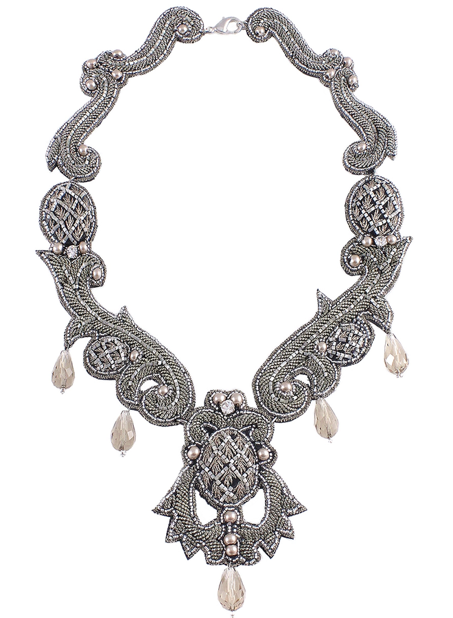 Fantasy Necklace In Taupe