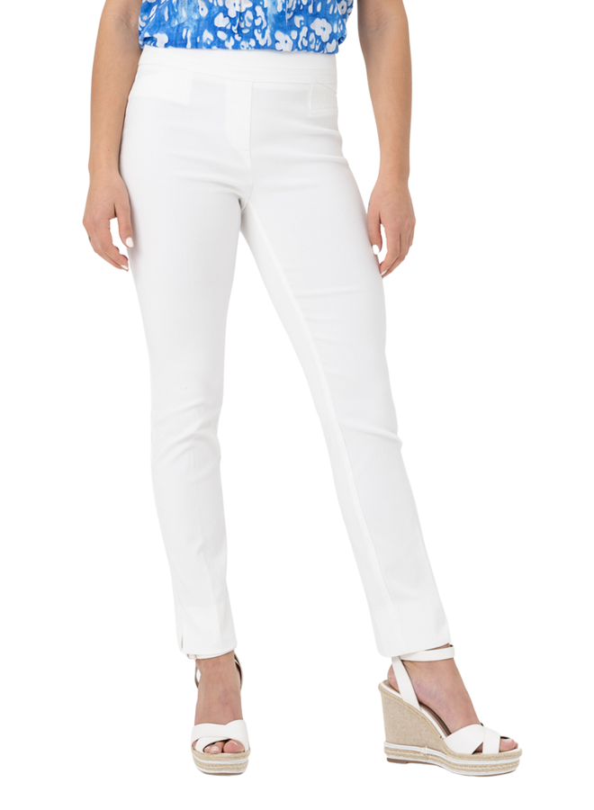 Renuar Cigarette Ankle Pant In Cream